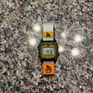 SHARK Clip Night Vision Digital Watch in Orange and Yellow